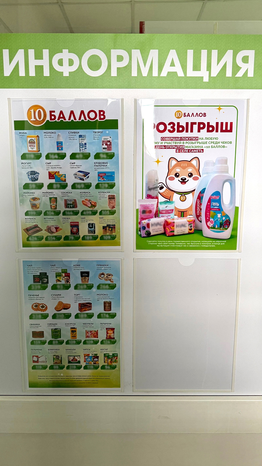 Открытие магазина «10 Баллов» в с. Саметь